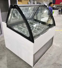 Moderner Entwurfs-Eis am Stiel-Anzeigen-Schaukasten-Eiscremegefrierschrank mit Doppelschicht-Anti-Nebel-Glas