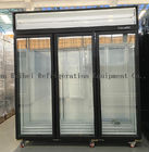 Ventilator, der türsupermarkt-Schaukastenkühlschrank des vertikalen Handelsgefrierschranks Glasabkühlt
