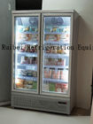 Kühlvorrichtungs/refrigeration-Einkommen des doppelte Tür-Handelskühlschranks aufrechtes