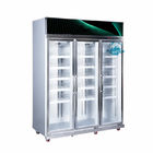 Elektrischer erhitzender Supermarkt-Anzeigengefrierschrank der Glastür vertikaler für Eiscreme und Tiefkühlkost