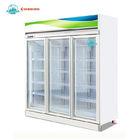 Glasgefrierschrank mit 3 Türen der kommerziellen Anzeige der Tiefkühlkost aufrechten