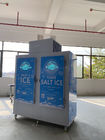 Eisbeutelspeichergefrierschrank der Tankstelle trockener im Freien