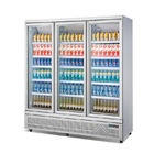 1600L Kühlschrank-Einkommen-Glastür-aufrechte Kühlvorrichtung des 5 Schicht-alkoholfreien Getränkes