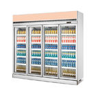 Kalte Getränk-Anzeigen-Kühlschrank-Glastür-kälterer Supermarkt kühlte Schaukasten