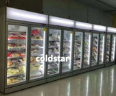 Supermarkt-Schaukasten-Vertikale kühlte Handelskühlschrank-Glastür-Schaukasten-Anzeigen-Kühlvorrichtungs-Kühlschrank