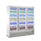 Dreifaches Glastür-Anzeigen-Gefrierschrank-Kühlvorrichtungs-Getränk-Milch-Getränk kühlte Schaukasten mit dem Ventilator-Abkühlen