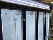 Kommerzielles aufrechtes Getränk gekühlter Schaukasten-Glastür-Kühlschrank