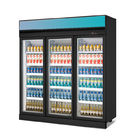Glastüren 1600L, die Supermarkt gekühlte Schaukasten-Getränkekühlvorrichtung entfrosten