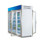 Handels-Front And Rear Open Style-Luftkühlungs-kalter Getränk-Kühlschrank-Glastür-Kühlschrank, Mini-Markts-Getränk