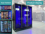 Handelsglastür-aufrechter Anzeigen-Kühlschrank der stangen-3
