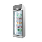 Transparente Glastür-aufrechter Kühlschrank des Supermarkt-Mini-Markts-2~8ºC