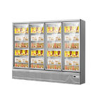 Handelsschwingen-Glastür-Gefrierschrank-Tiefkühlkost-aufrechter Anzeigen-Schaukasten