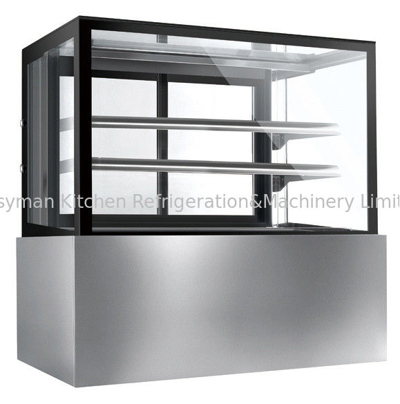 5ft Quadrat gekühlter Gebäck-Schaukasten, Glastür-Kuchen-Anzeigen-Kühlschrank