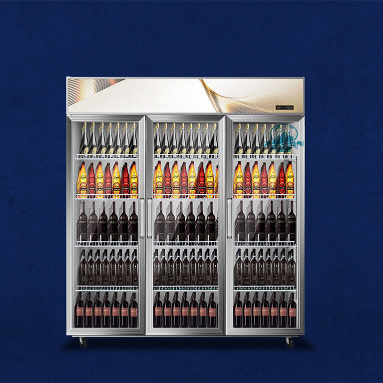 Aufrechter Schaukasten Kühlschrankbiergetränkedes handelsglastürkühlschranks Getränke