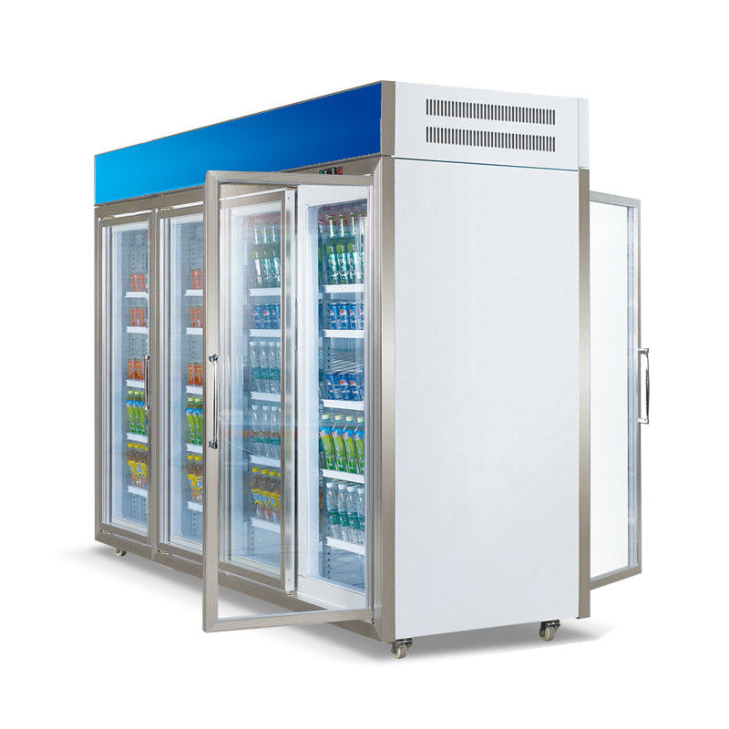 Mini-Markts-Front And Rear Open Type-Getränkekühlvitrine-Glastür-kalter Getränk-Kühlschrank und Gefrierschrank