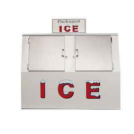 Cu 60. ft., Eis-Waren-Doppeltes schräg gelegener Tür-Eis-Würfel-Gefrierschrank